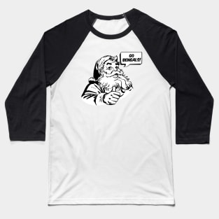 Retro Santa Claus Go Bengals Baseball T-Shirt